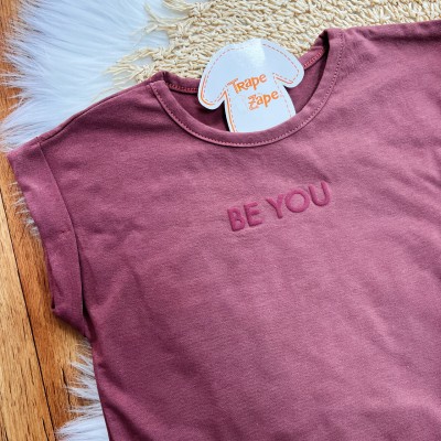  Conj. Blusa Be You e Short Floral - Bordô